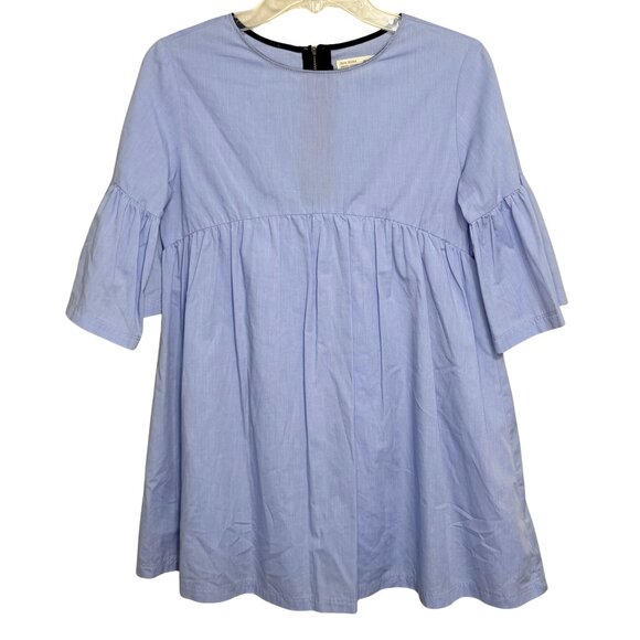 Zara Other - Zara Girls Bell Sleeve Blue Babydoll Dress - Size 13/14 (Kids)
